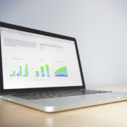 multiple graphs showing on a laptop