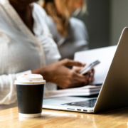 Business woman researching Gutenberg WordPress changes for her business website.