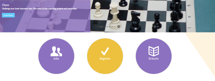 Custom WordPress website design for Youth Enrichment League home page in Midwest USA