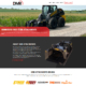Custom WordPress website design for DMR Attachments home page in Richmond, MN