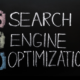 A blackboard showing the acronym SEO and what it stands for.