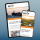 An image depicting a responsive website design on a tablet and a cellphone.
